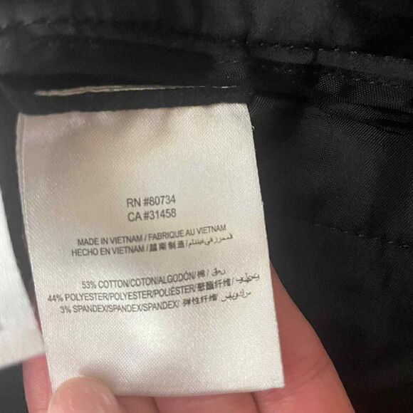 BCBG Max Azria Satin Black Mid Rise Waisted Work Pants Size 0 - Picture 6 of 7